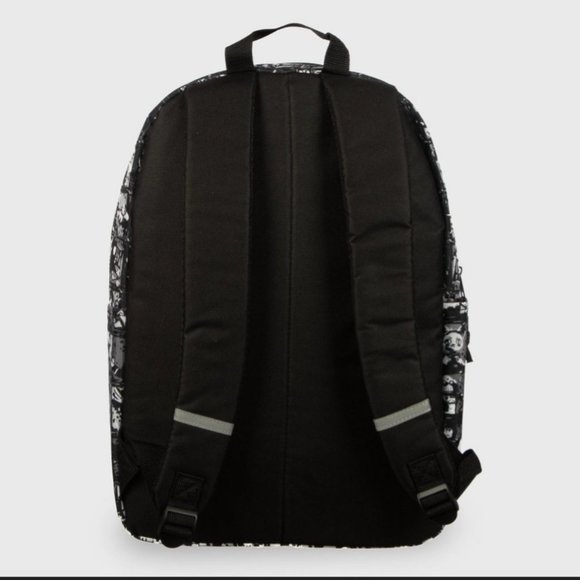 Licensed ROBLOX Black White Character Print Gaming Backpack Laptop Bag - Picture 4 of 8